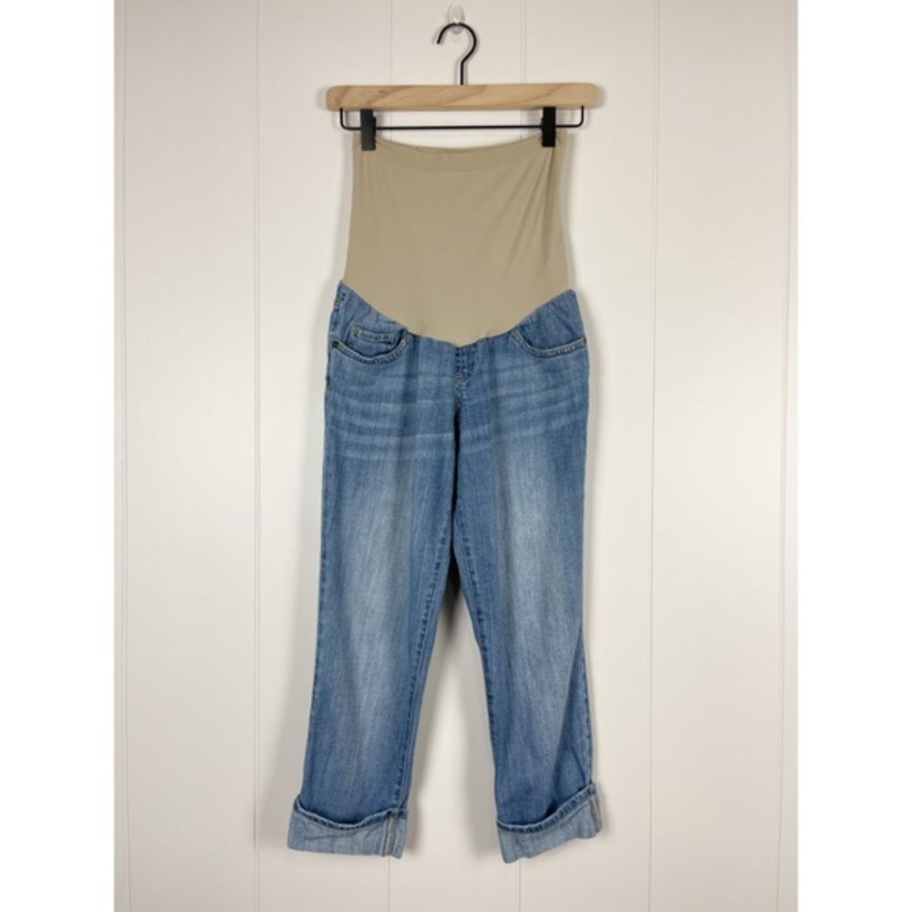 Indigo Blue | Maternity Crop Jeans